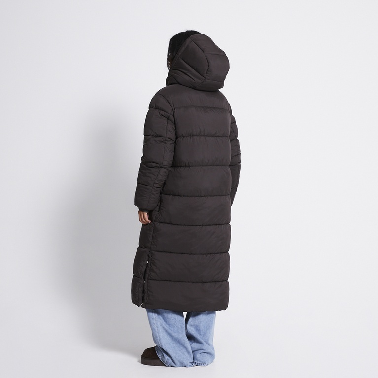 Long puffer jacket "Freja" Brown